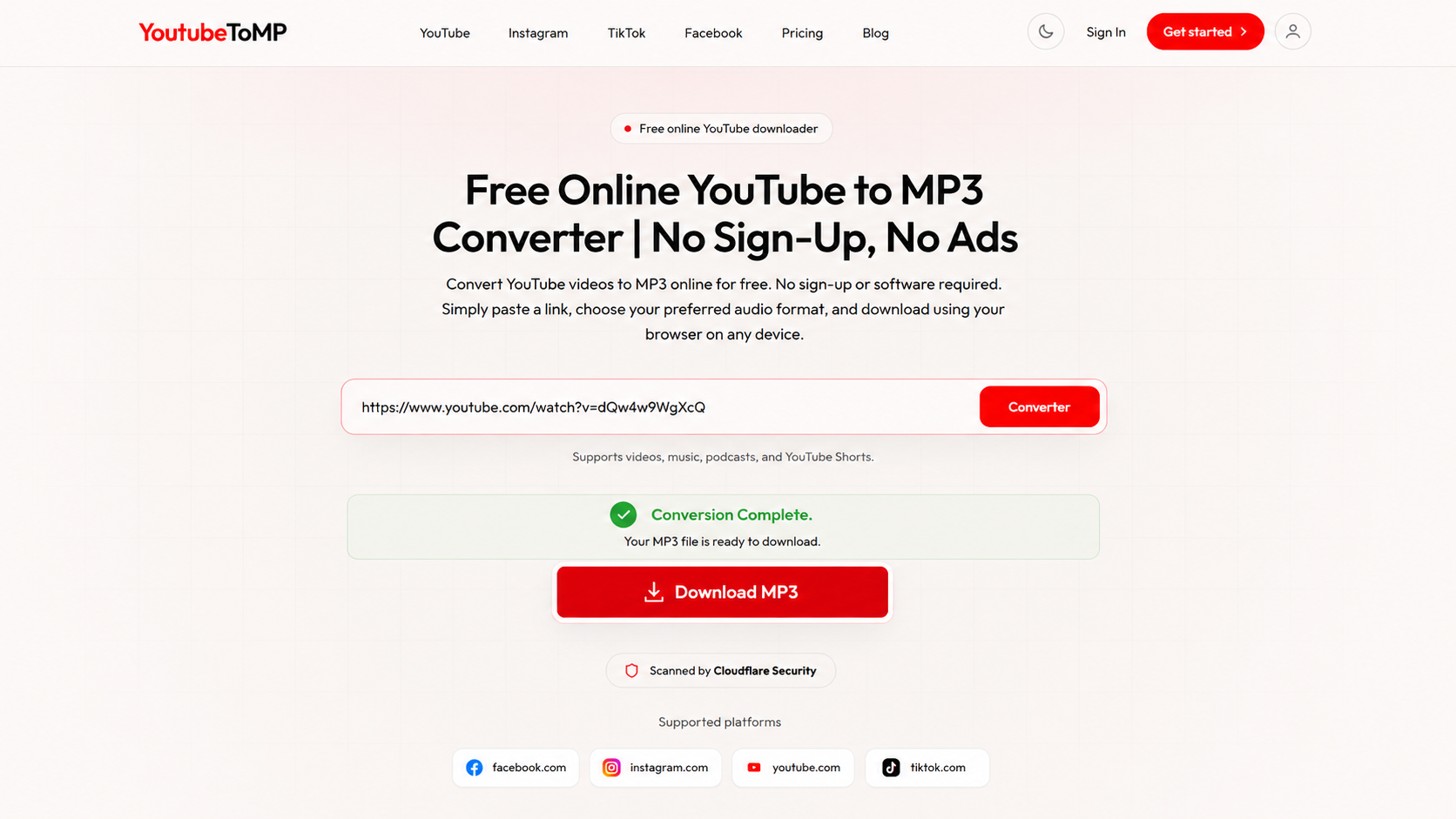 Paste the Video URL